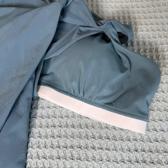 NWT Halara Breezefull Backless Racerback Midi Tank Dress Womens XL Stone Blue - Picture 6 of 9